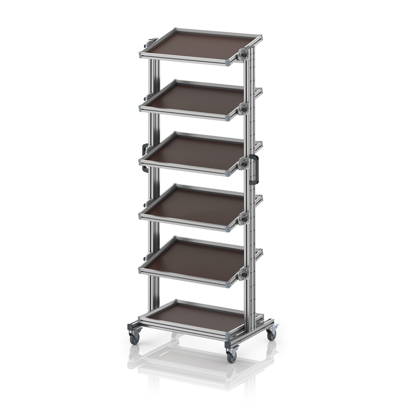 Systemwagen für Eurobehälter 60 x 40 Höhe 200 cm, neigbar Systemwagen für Eurobehälter 60 x 40 Höhe 200 cm, neigbar