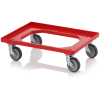 Transportroller Kompakt mit Verknüpfungssystem und Gummirädern – 61,6 x 41,6 x 17,2 cm 2