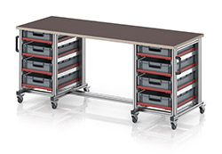 2 Module (Arbeitsplatte Länge min. 1220 mm)