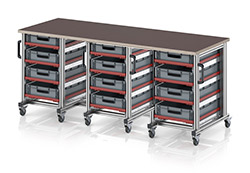 3 Module (Arbeitsplatte Länge min. 1680 mm)